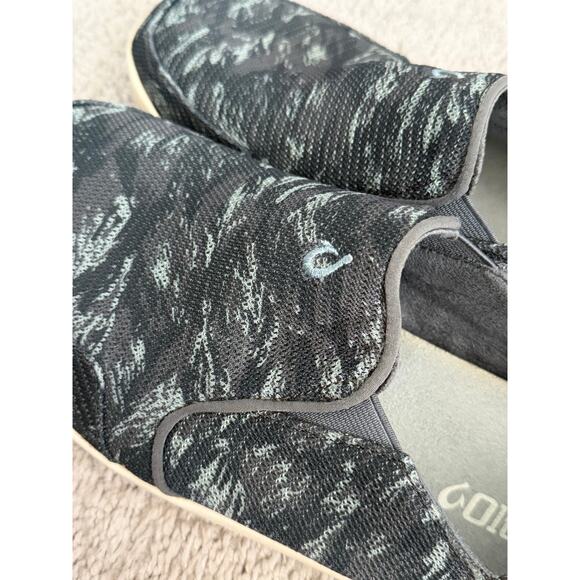 Olukai Nohea Mesh Slip-On Shoes Charcoal/Dive Camo/Grey Blue Men\'s Size M9.5 main image 9